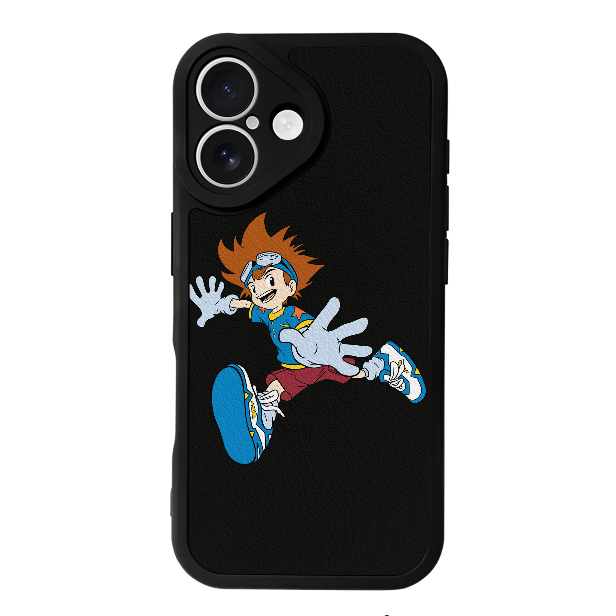 （画像用） Digimon デジタルモンスター/デジモン 【iPhone 16シリーズ対応】シリコンスマホケース（レザー調） 材質：シリコン